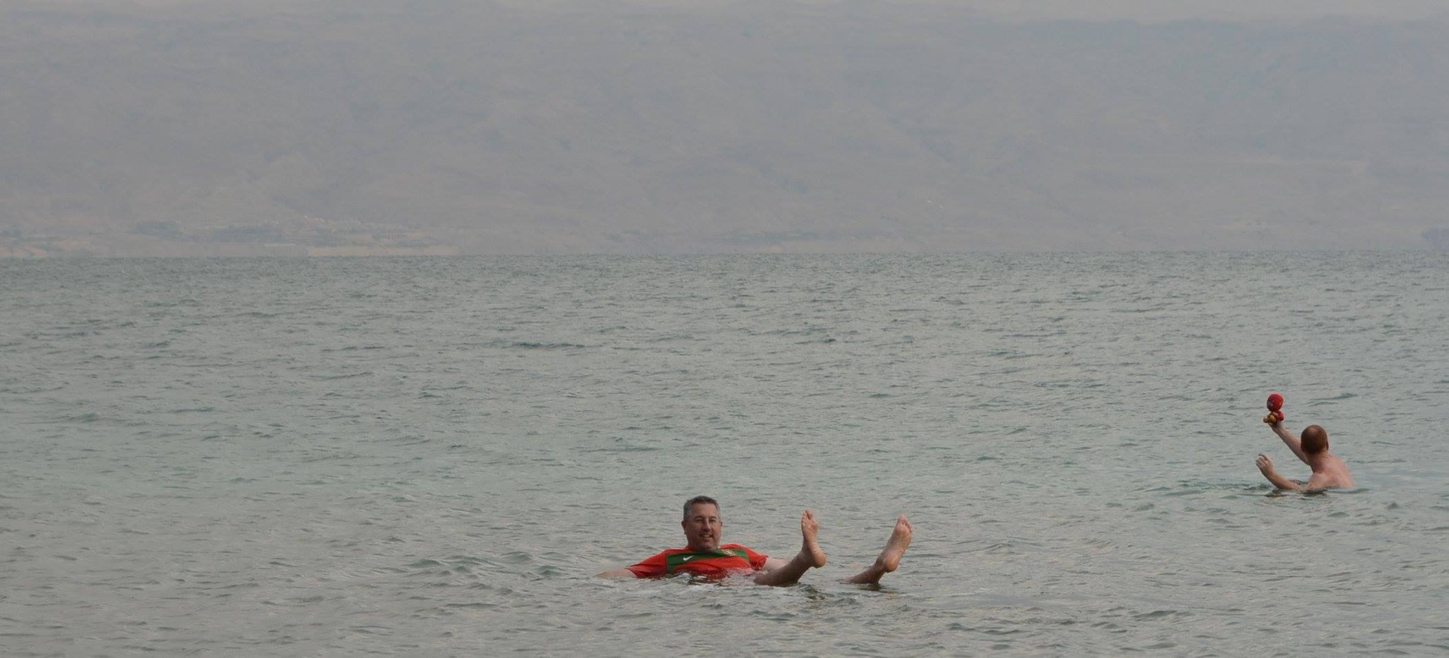 Swimming the dead sea